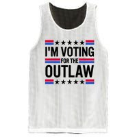 Im Voting For The Outlaw Funny Trump Mesh Reversible Basketball Jersey Tank