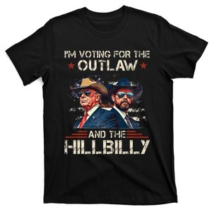 IM Voting For The Outlaw And The Hillbilly Trump Vance 2024 T-Shirt