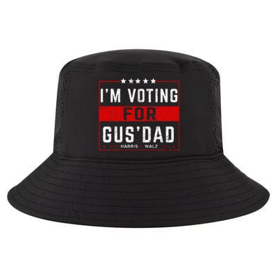 IM Voting For Gus Dad Vote Harris Walz 2024 Pres And Vice Cool Comfort Performance Bucket Hat