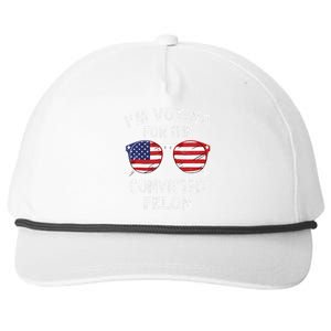 IM Voting For The Convicted Felon Funny Pro 2024 Snapback Five-Panel Rope Hat