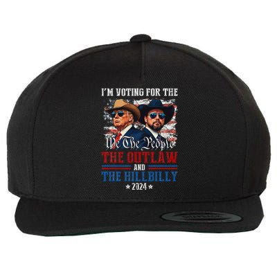 IM Voting For The Outlaw And The Hillbilly Trump Vance 2024 Wool Snapback Cap