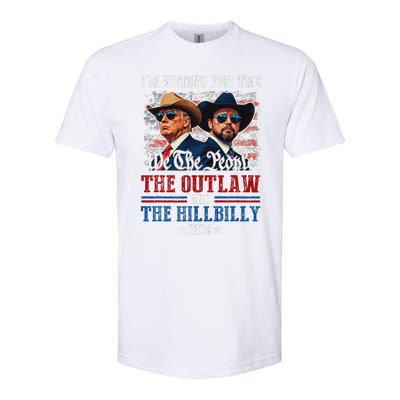 IM Voting For The Outlaw And The Hillbilly Trump Vance 2024 Softstyle CVC T-Shirt