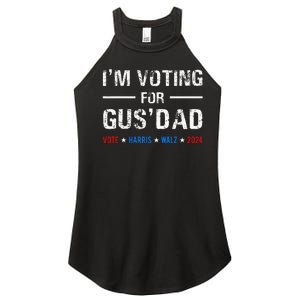 IM Voting For Gus Dad Vote Harris Walz 2024 Women’s Perfect Tri Rocker Tank