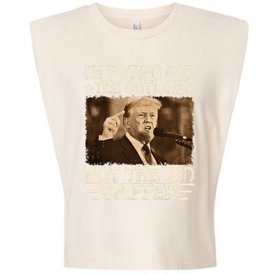 Im Voting For The Outlaw Not Sniffer Vote Trump 24 Garment-Dyed Women's Muscle Tee