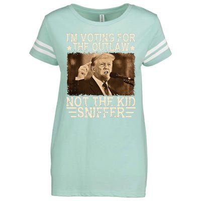 Im Voting For The Outlaw Not Sniffer Vote Trump 24 Enza Ladies Jersey Football T-Shirt