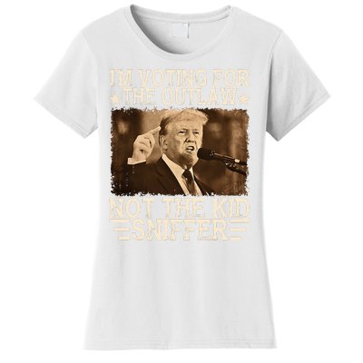 Im Voting For The Outlaw Not Sniffer Vote Trump 24 Women's T-Shirt