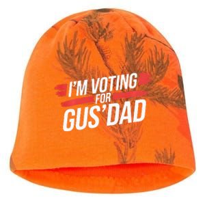 IM Voting For Gus Dad Harris Walz Kati - Camo Knit Beanie