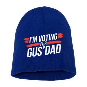 IM Voting For Gus Dad Harris Walz Short Acrylic Beanie