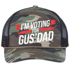 IM Voting For Gus Dad Harris Walz Retro Rope Trucker Hat Cap