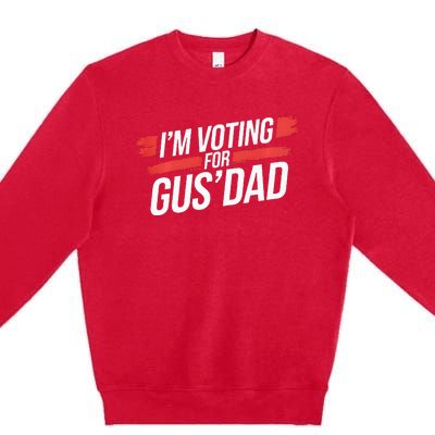 IM Voting For Gus Dad Harris Walz Premium Crewneck Sweatshirt