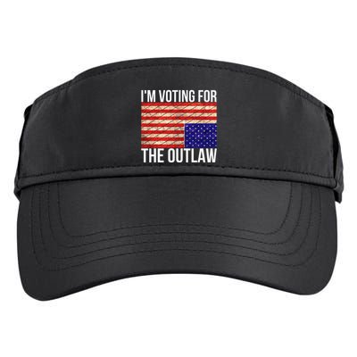 IM Voting For The Outlaw President Funny Election Adult Drive Performance Visor