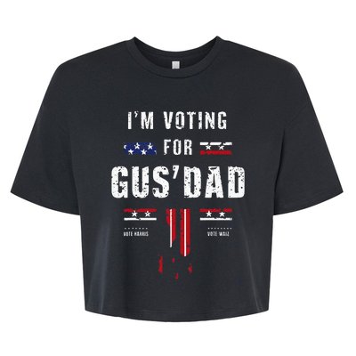 IM Voting For Gus Dad Bella+Canvas Jersey Crop Tee