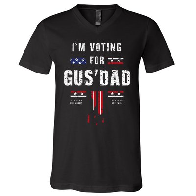 IM Voting For Gus Dad V-Neck T-Shirt