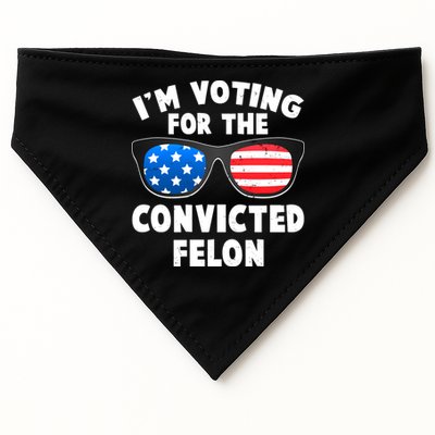 Im Voting For The Convicted Felon Trump USA-Made Doggie Bandana