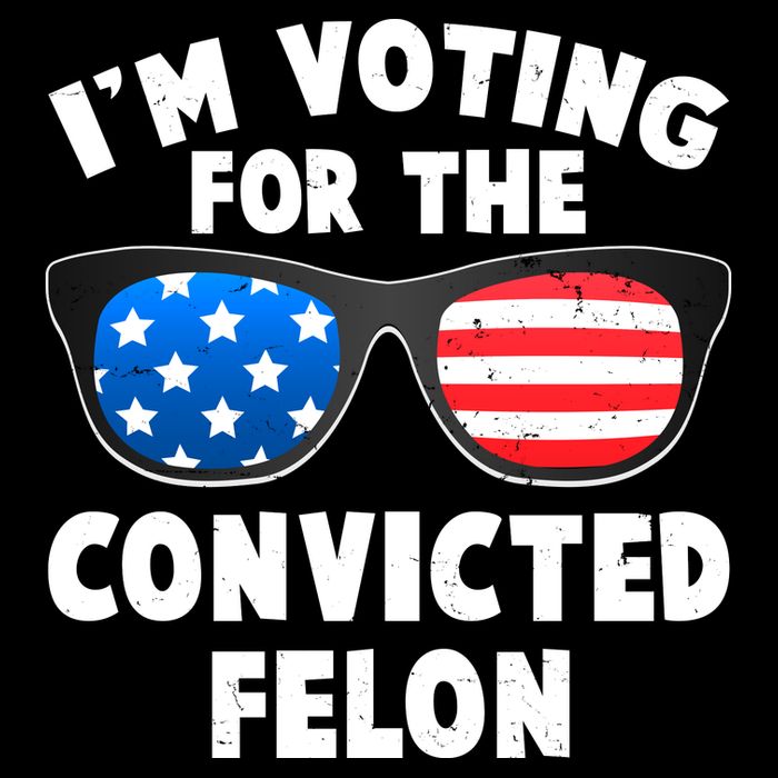Im Voting For The Convicted Felon Trump 7-Panel Snapback Hat