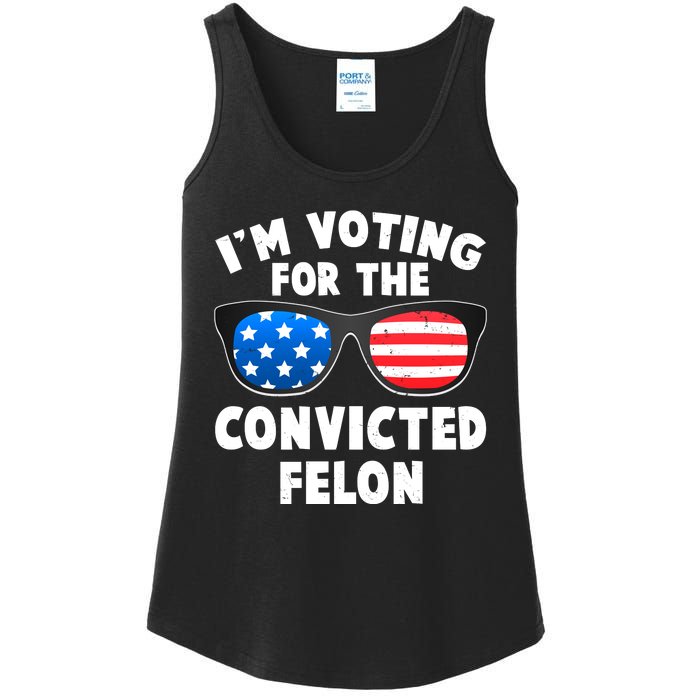 Im Voting For The Convicted Felon Trump Ladies Essential Tank