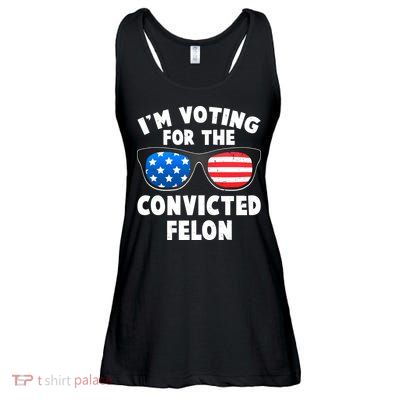 Im Voting For The Convicted Felon Trump Ladies Essential Flowy Tank