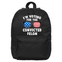 Im Voting For The Convicted Felon Trump 16 in Basic Backpack