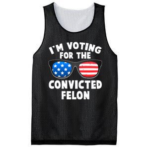 Im Voting For The Convicted Felon Trump Mesh Reversible Basketball Jersey Tank