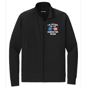 Im Voting For The Convicted Felon Trump Stretch Full-Zip Cadet Jacket