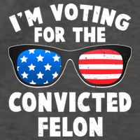 Im Voting For The Convicted Felon Trump Vector Backpack