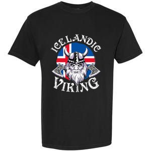 Icelandic Viking Funny Iceland Flag Nordic Enthusiast Outfit Garment-Dyed Heavyweight T-Shirt