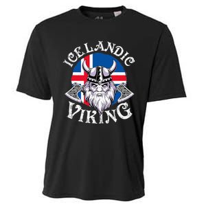 Icelandic Viking Funny Iceland Flag Nordic Enthusiast Outfit Cooling Performance Crew T-Shirt