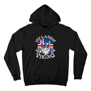 Icelandic Viking Funny Iceland Flag Nordic Enthusiast Outfit Hoodie