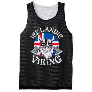 Icelandic Viking Funny Iceland Flag Nordic Enthusiast Outfit Mesh Reversible Basketball Jersey Tank