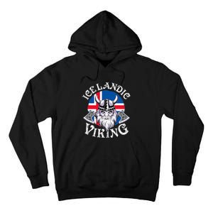 Icelandic Viking Funny Iceland Flag Nordic Enthusiast Outfit Tall Hoodie