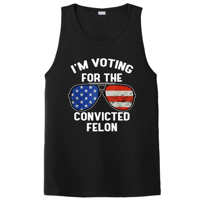 Im Voting For The Convicted Fellon 2024 Us Flag Pro Trump PosiCharge Competitor Tank