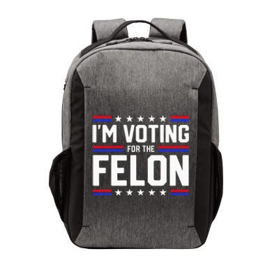 Im Voting For The Felon Political Trump 2024 Vector Backpack