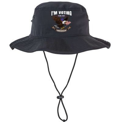 IM Voting For The Convicted Fellon 2024 Us Flag Pro Trump Legacy Cool Fit Booney Bucket Hat