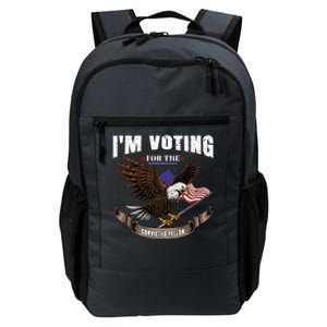 IM Voting For The Convicted Fellon 2024 Us Flag Pro Trump Daily Commute Backpack