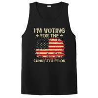 IM Voting For The Convicted Felon Us Flag Trump 2024 PosiCharge Competitor Tank