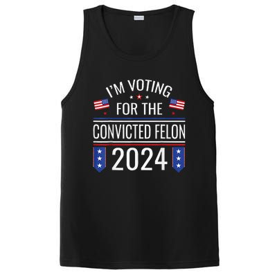 IM Voting For The Convicted Fellon 2024 Us Flag Pro Trump PosiCharge Competitor Tank