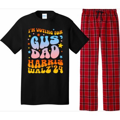 IM Voting For Gus Dad Vote Harris Walz 2024 Pajama Set