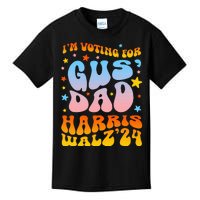 IM Voting For Gus Dad Vote Harris Walz 2024 Kids T-Shirt