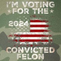 IM Voting For The Convicted Felon Funny Retro American Flag Legacy Tie Dye Trucker Hat