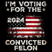 IM Voting For The Convicted Felon Funny Retro American Flag Impact Tech Backpack