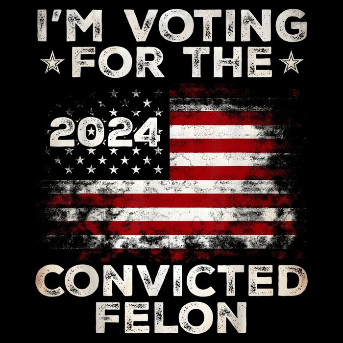 IM Voting For The Convicted Felon Funny Retro American Flag Impact Tech Backpack