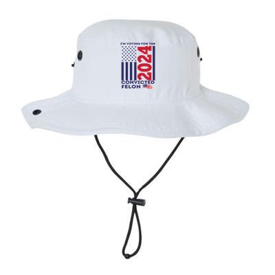 IM Voting For The Convicted Felon Funny Vote 2024 Legacy Cool Fit Booney Bucket Hat