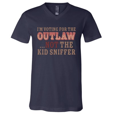 Im Voting For The Outlaw Not The Sniffer V-Neck T-Shirt