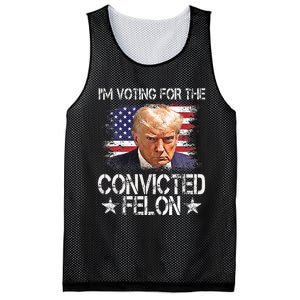 IM Voting For The Convicted Felon Trump 2024 My President Mesh Reversible Basketball Jersey Tank