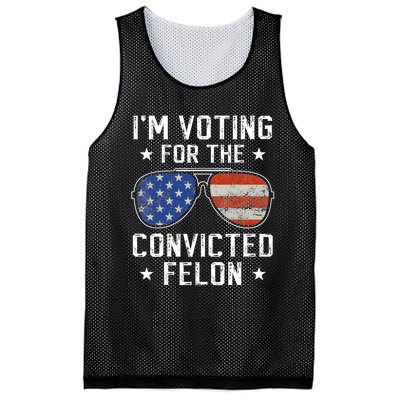 IM Voting For The Convicted Felon Funny Vote 2024 Mesh Reversible Basketball Jersey Tank