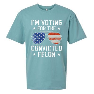 IM Voting For The Convicted Felon Funny Vote 2024 Sueded Cloud Jersey T-Shirt