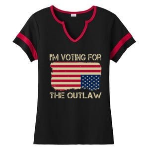 Im Voting For The Outlaw Ladies Halftime Notch Neck Tee