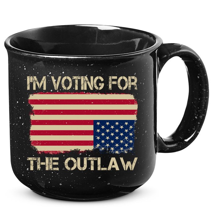 Im Voting For The Outlaw 15oz Campfire Ceramic Mug