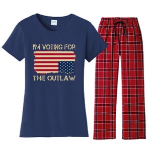 Im Voting For The Outlaw Women's Flannel Pajama Set