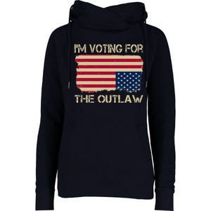 Im Voting For The Outlaw Womens Funnel Neck Pullover Hood